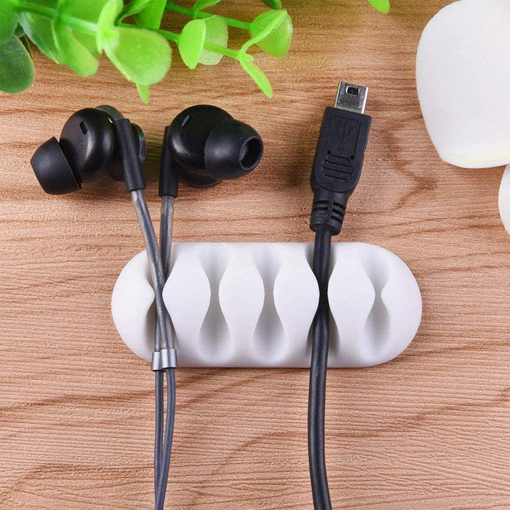 Cable Holder Clips, 26 Pcs Cable Management Cord Organizer Clips Silicone Self Adhesive Kit for Desktop USB Charging Cable Power Cord Mouse - Image 3