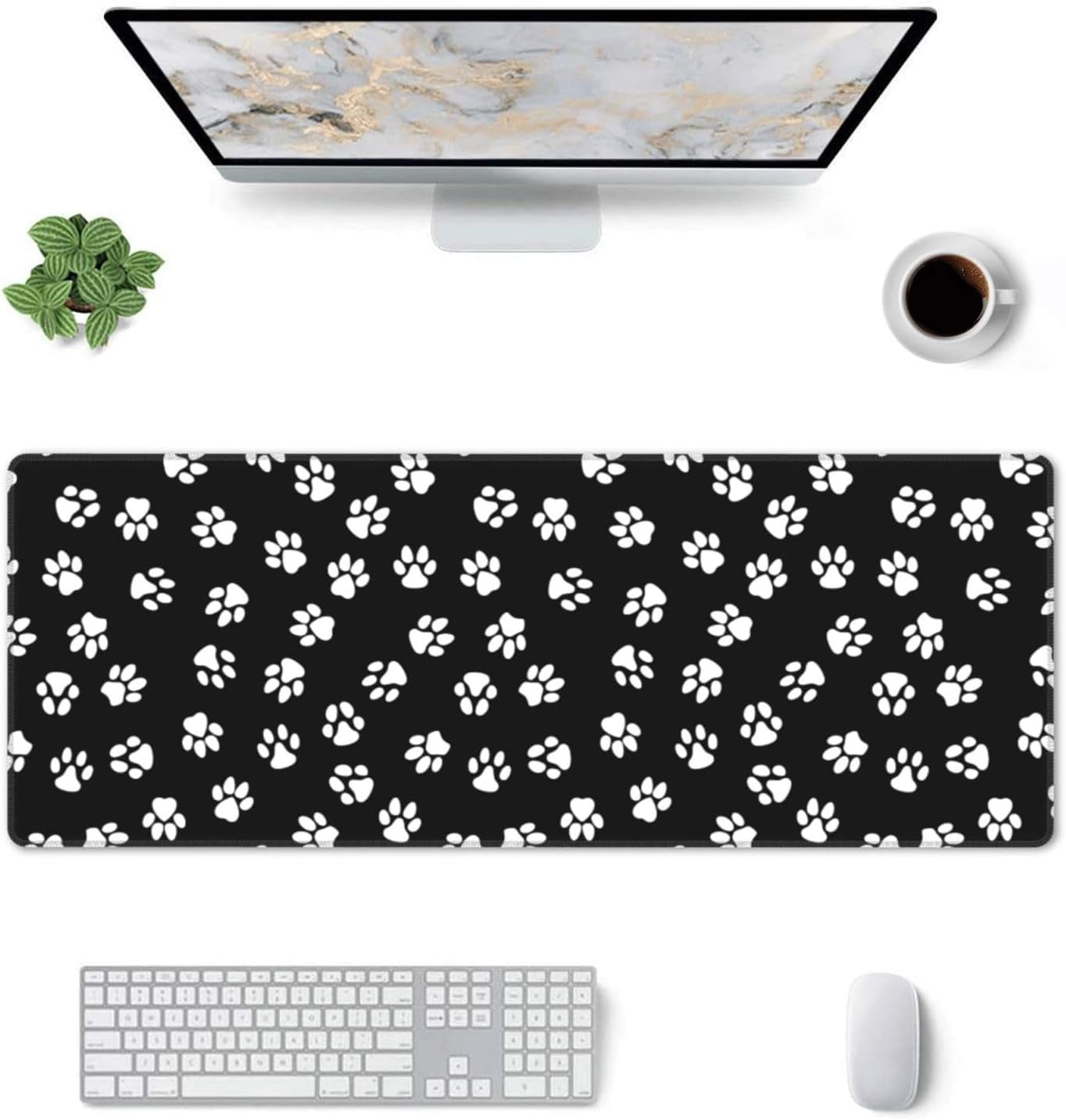 Desk Pad for Keyboard Mouse, Computer Eyboard Mat with Non-Slip Rubber Base ﻿ - Image 3