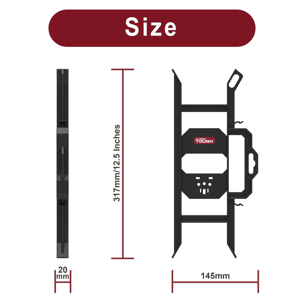 extension cord and light storage, wrap, hold up to 100ft, black, material: PP - Image 5