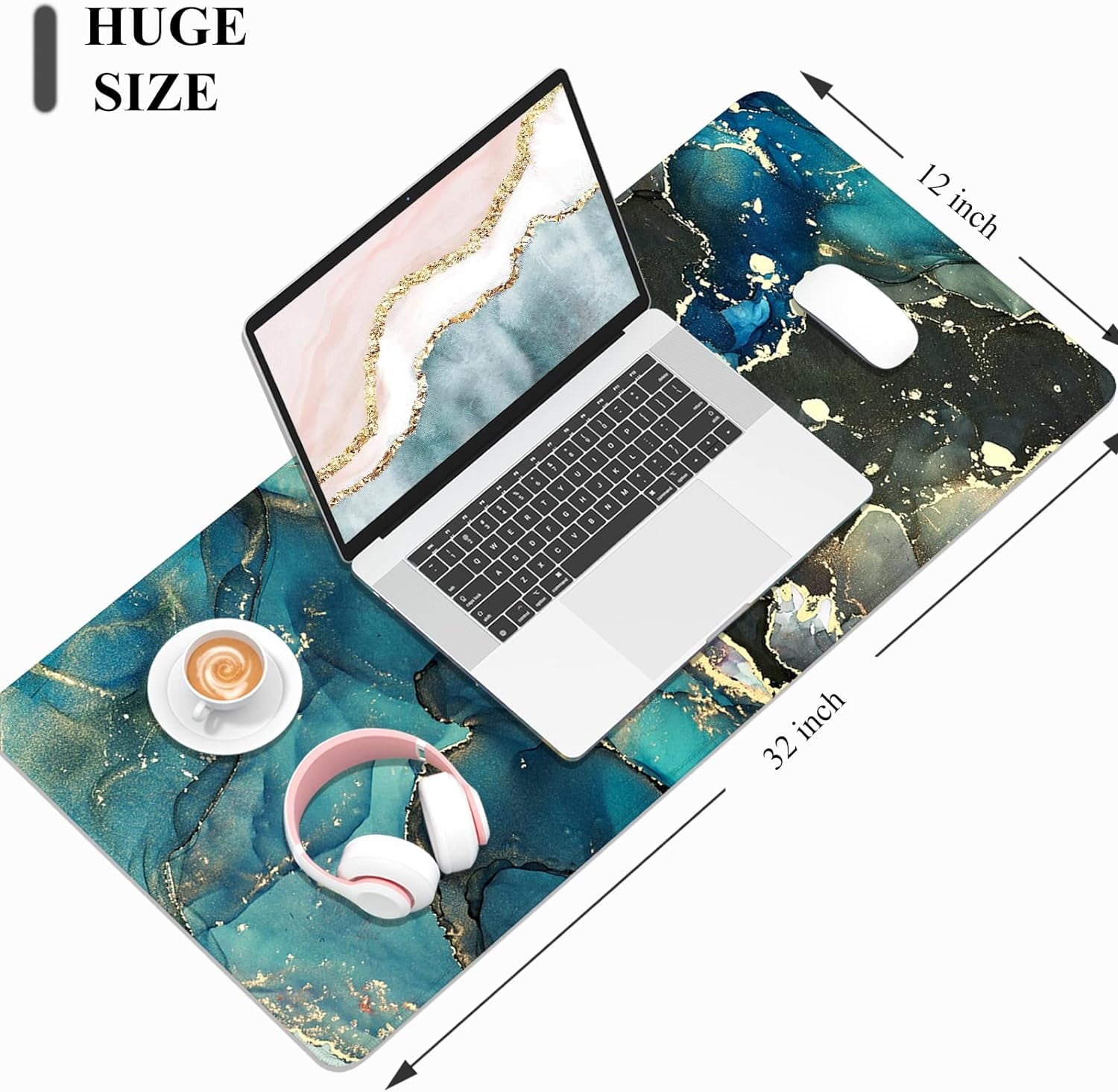 32" x 12" Extended Large Gaming Mouse Pad, top Decor Pad, Cute Men Women Office Supplies and Accessories, XL Mouse fo... - Image 3