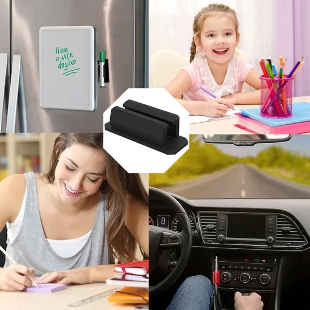 20 Pack Adhesive Silicone Pen Holder, Multicolor Desk Organizer for Classroom, Office, Home & Car, Ideal for Teachers. - Image 6
