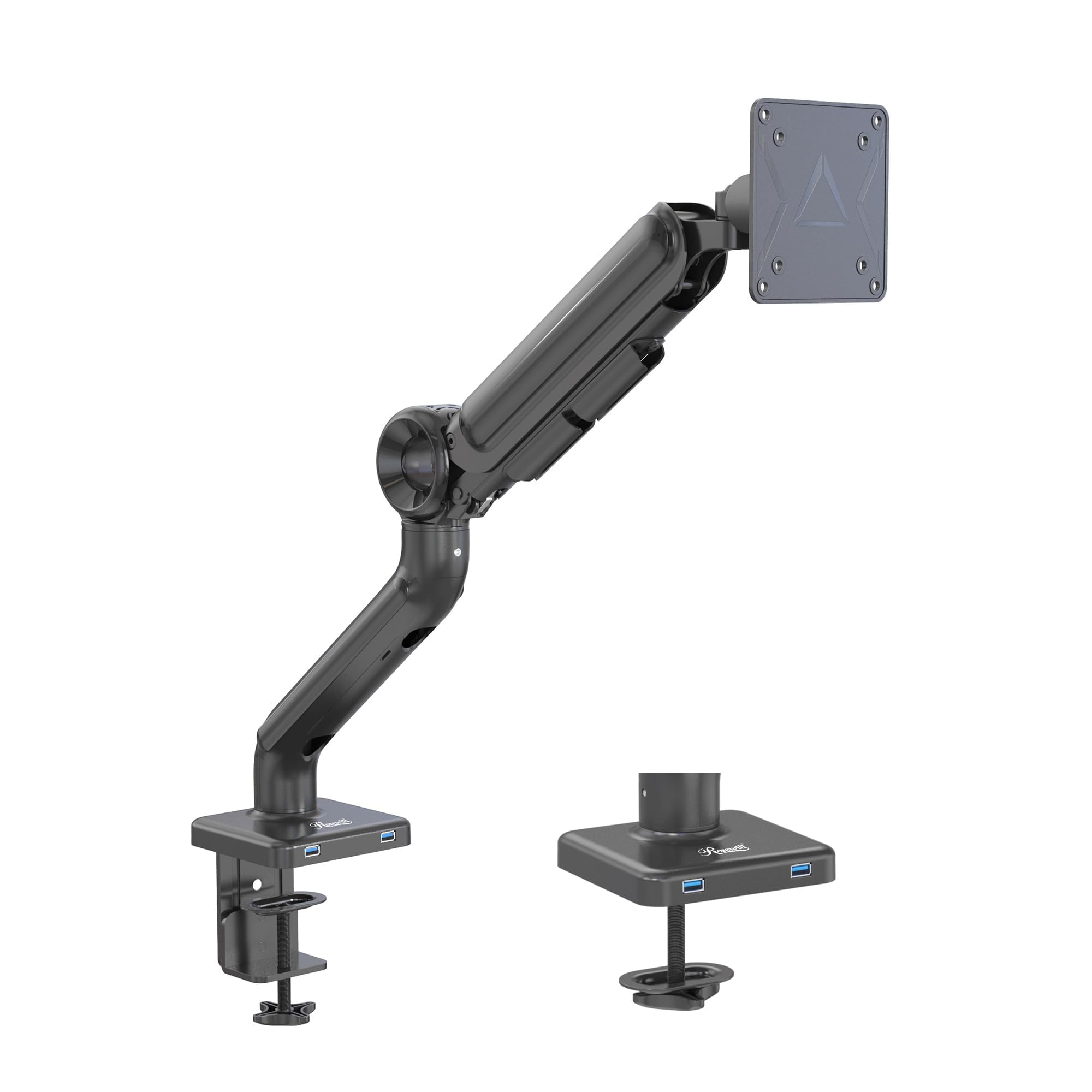 Rosewill Single Monitor Arm Holds 26.50 lbs, Ultrawide Computer Monitor Stand for 35 inch Screens, Upgraded Adjustable Monitor Mount with US - Image 2