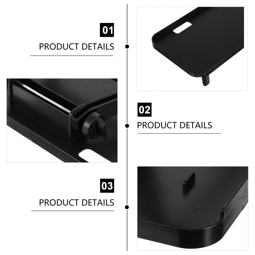 Black Adjustable Computer Monitor Stand with Spacious Storage and Easy Punch-Free Setup for Home Office - Image 6