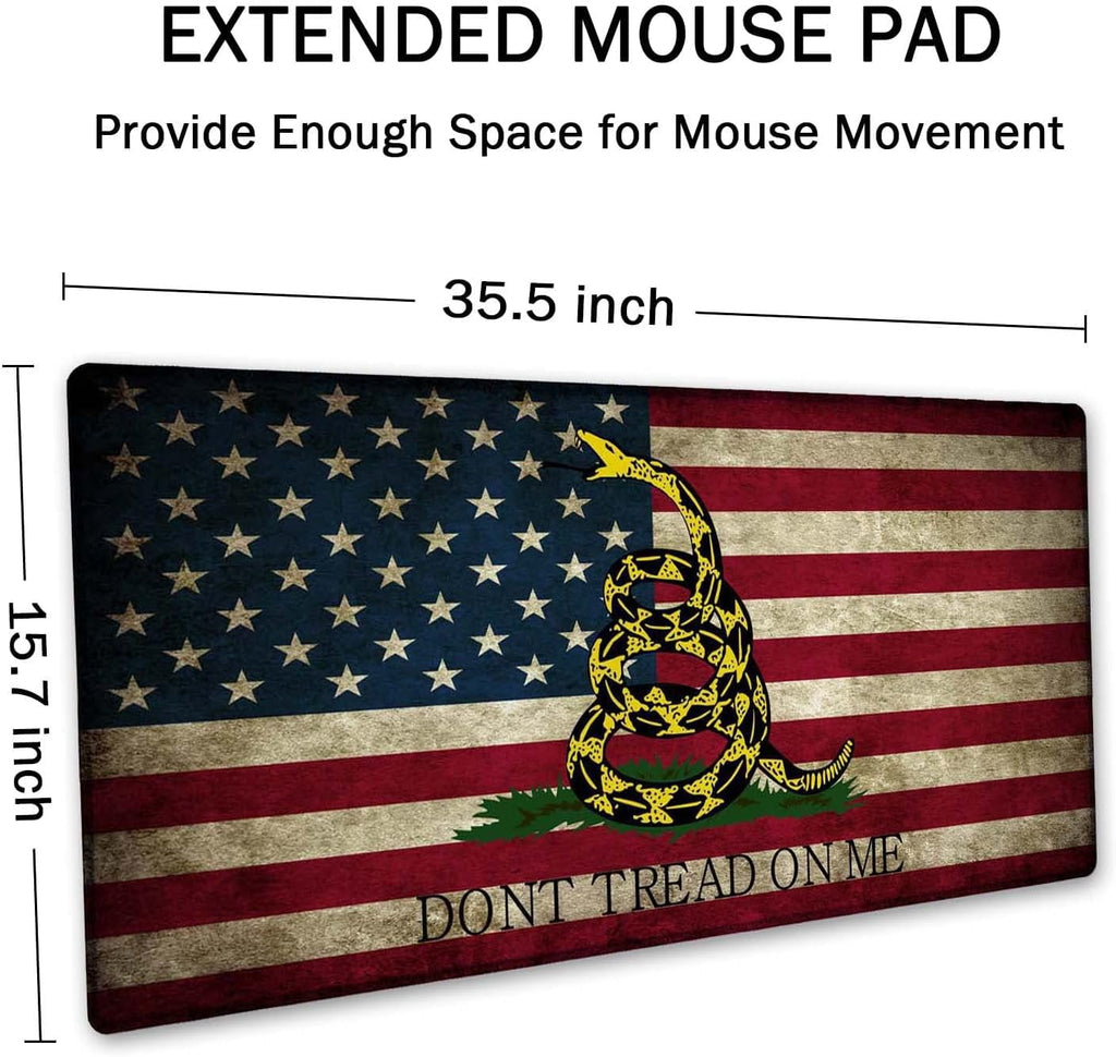 Desk Mat,Large Mouse Pad 35.4" x 15.7" XXL Extended Gaming Mouse Pad Mat with Non-Slip Base Stitched Edge Mousepad fo... - Image 2