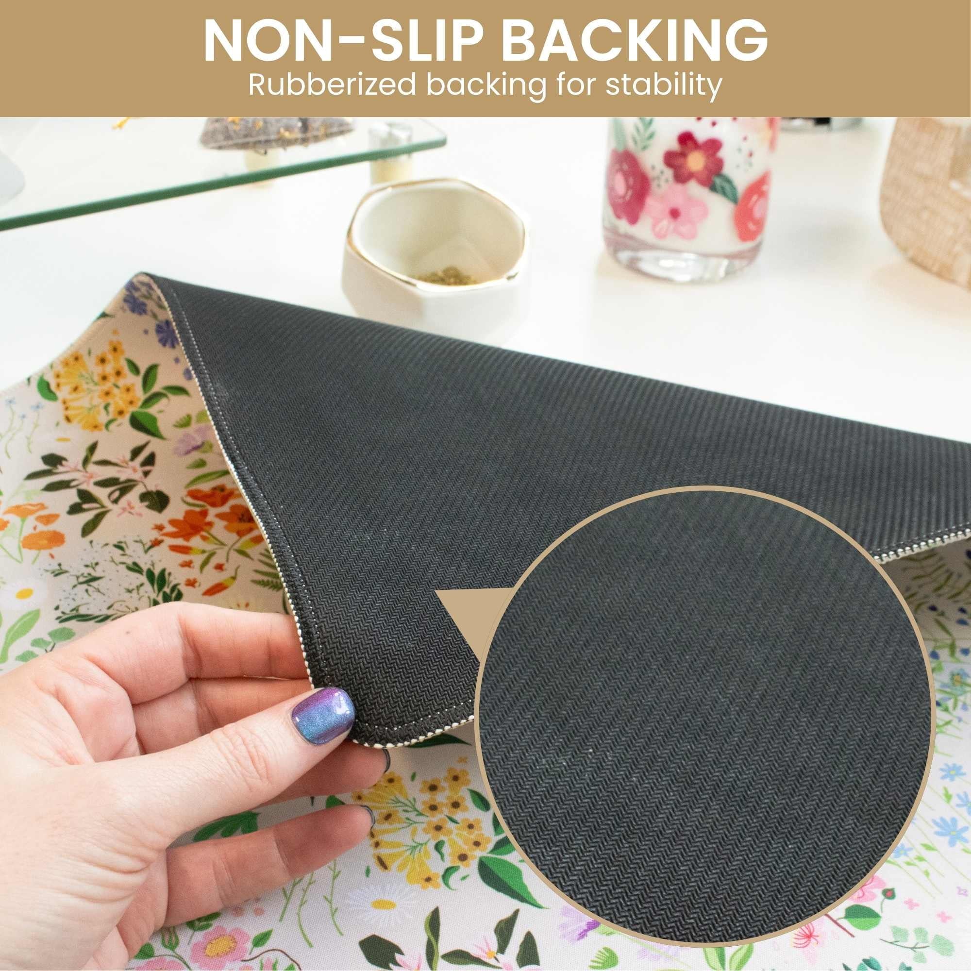 Large 15.5 x 35" Desk Mat, Garden Party - Image 4