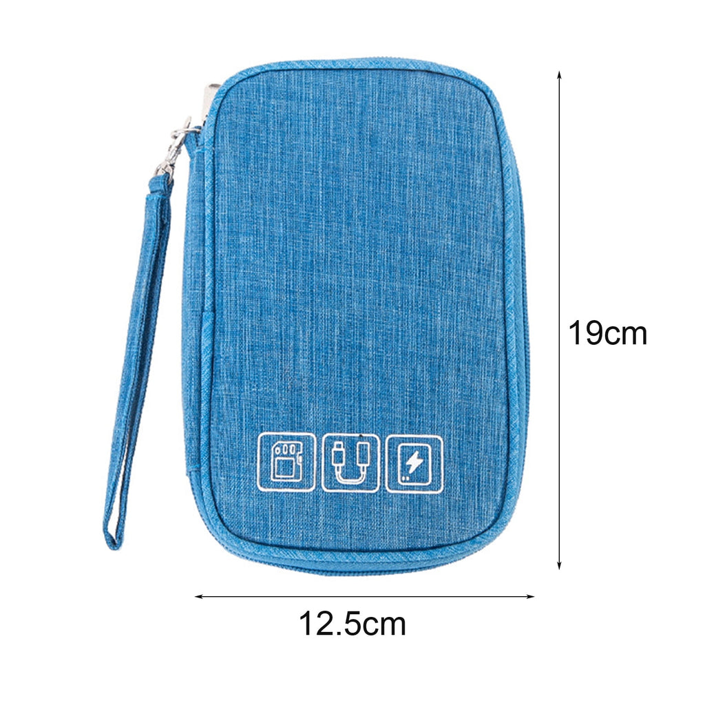 Waterproof Cable Organizer Bag Undeformable Polyester Tech Cord Storage Pouch Electronics Accessories Cable Organiz - Image 6