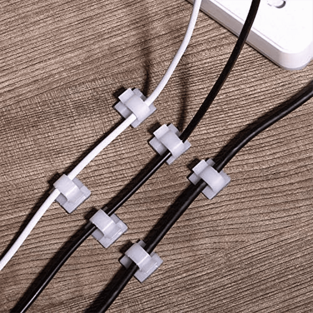 100 Outdoor Light Clips for String Lights Self Adhesive Mini Cable Hooks Wire Clips Hooks Cord Organizer Holder Clear - Image 5