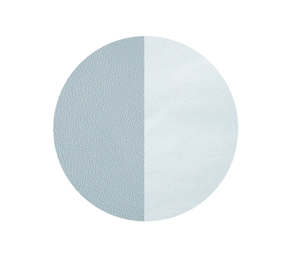 PU Leather Desk Pad, XL 31.5 x 15.75 in, Non-Slip Flannelette Base, Stitched Desk Mat, Smokey Blue - Image 5