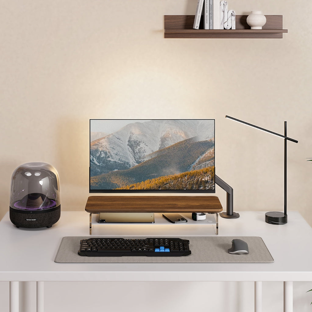 Acrylic Monitor Stand Riser, 23.6 Inches Acrylic Clear Monitor Stand - Image 5