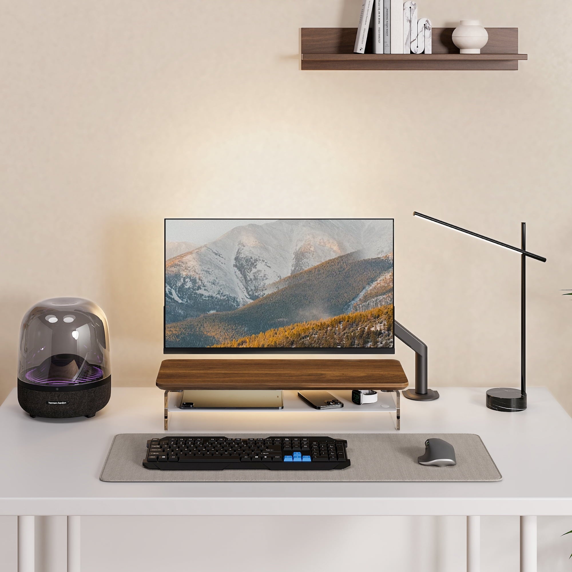 Acrylic Monitor Stand Riser, 23.6 Inches Acrylic Clear Monitor Stand - Image 5