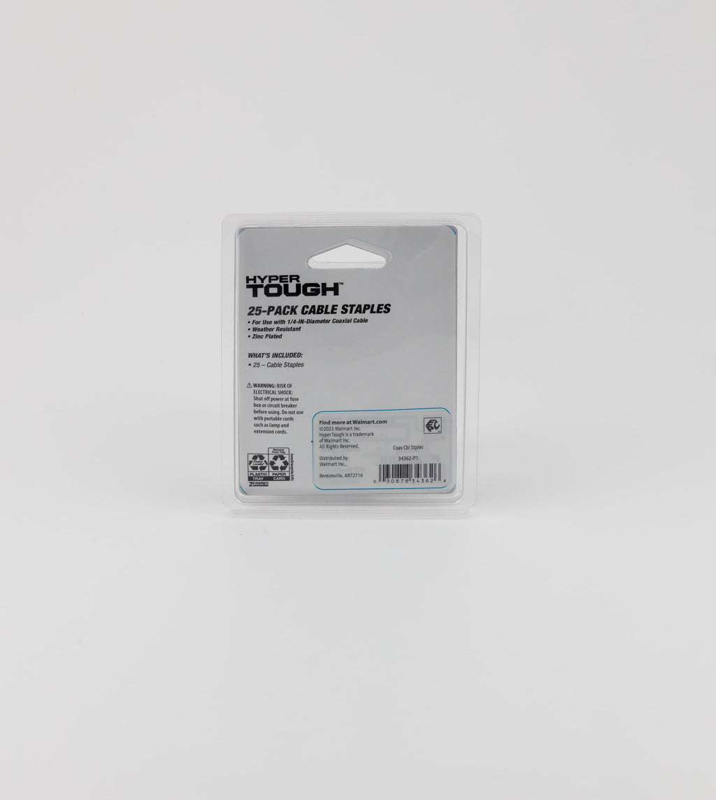 25 Piece Coaxial Cable Staples, Black - Image 4