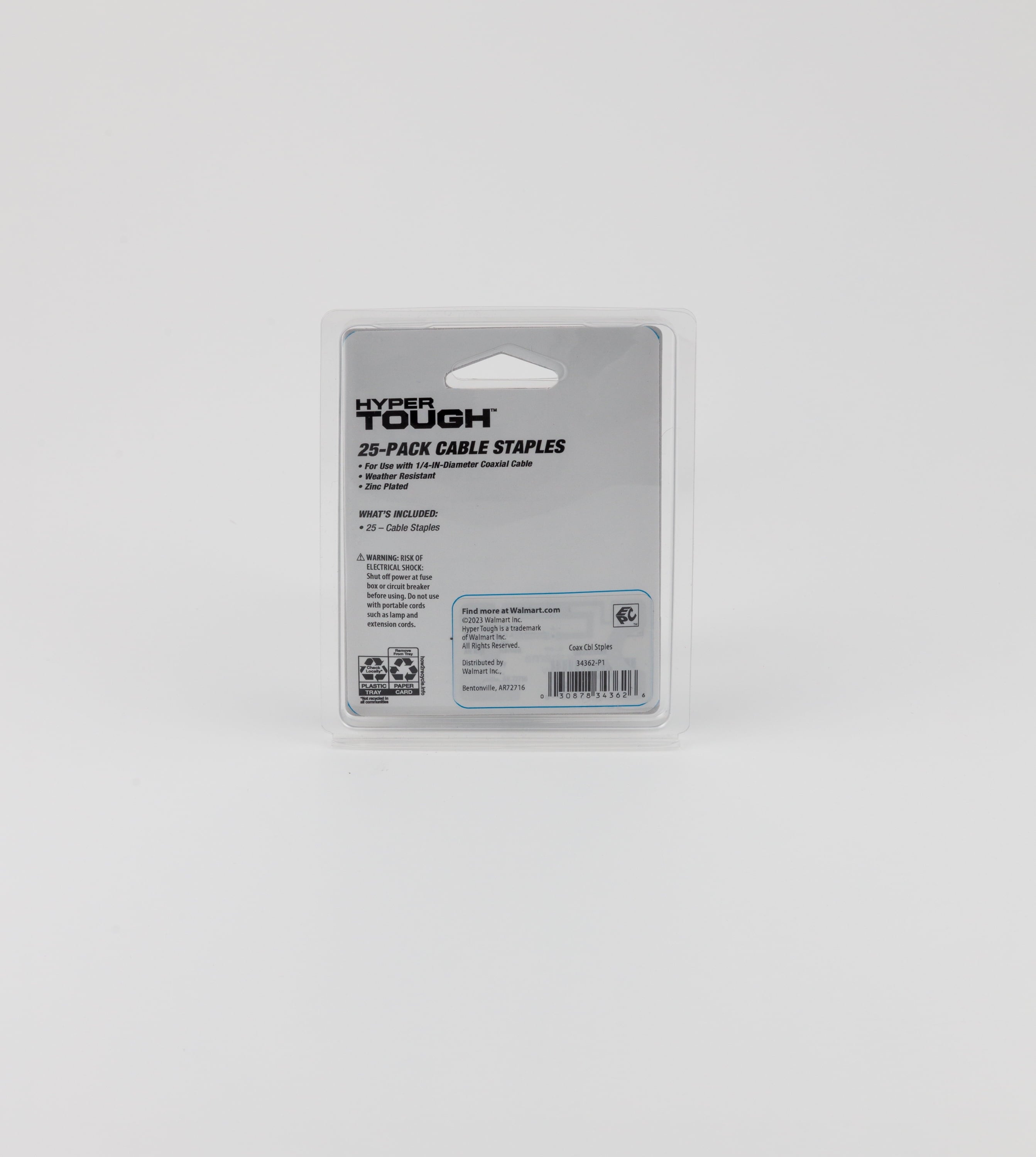 25 Piece Coaxial Cable Staples, Black - Image 4