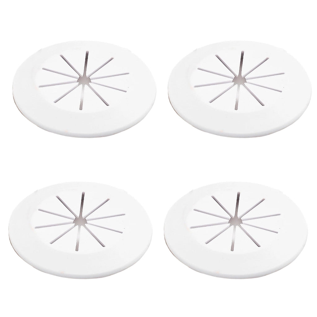 4PCs Cord Organizers, 55mm Cable Hole Covers for Desk Furniture Cabinet Wire Management