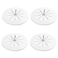4PCs Cord Organizers, 55mm Cable Hole Covers for Desk Furniture Cabinet Wire Management