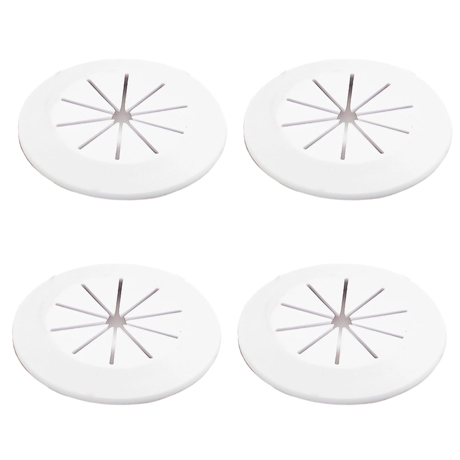 4PCs Cord Organizers, 55mm Cable Hole Covers for Desk Furniture Cabinet Wire Management