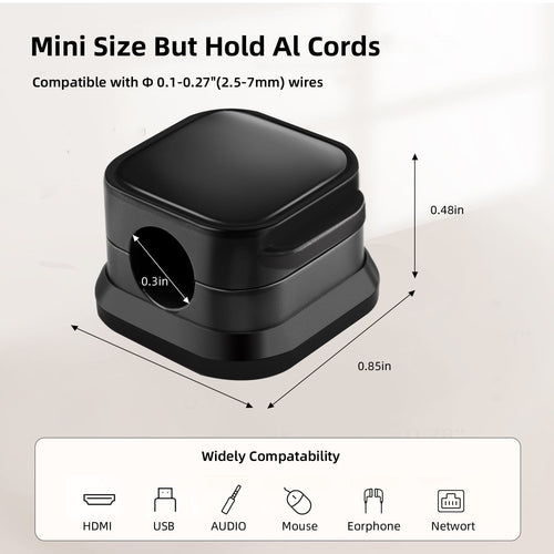 6 Pcs Magnetic Cable Clips, Cable Management, Office Desk Accessories, Cord Organizer, Cable Smooth Adjustable,for De... - Image 2