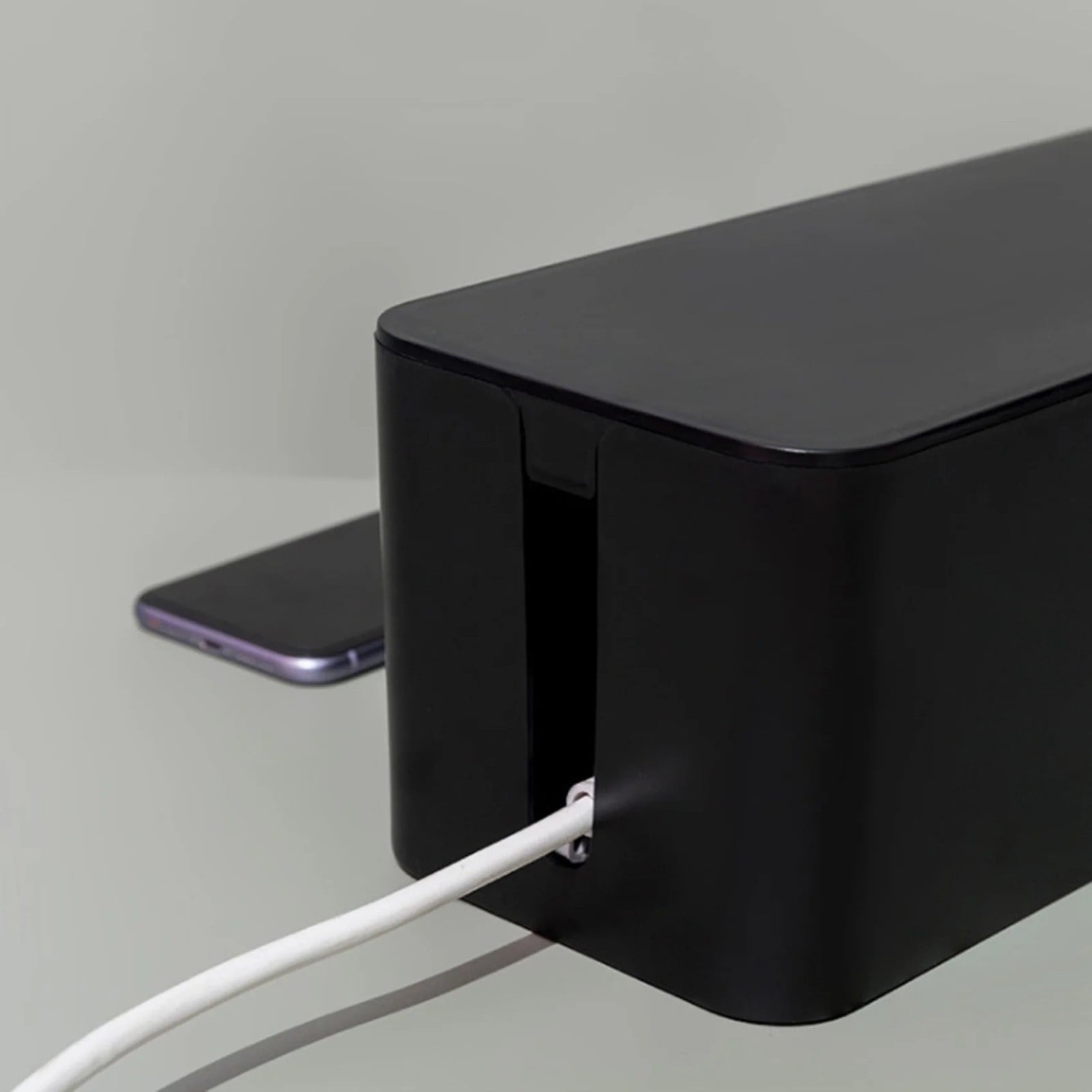 Line Cable Management Box, Power Strip Holder, Floor Outlet Hiders, Desk Cord Organizer, Cover TV Wires, Wire Storage... - Image 5