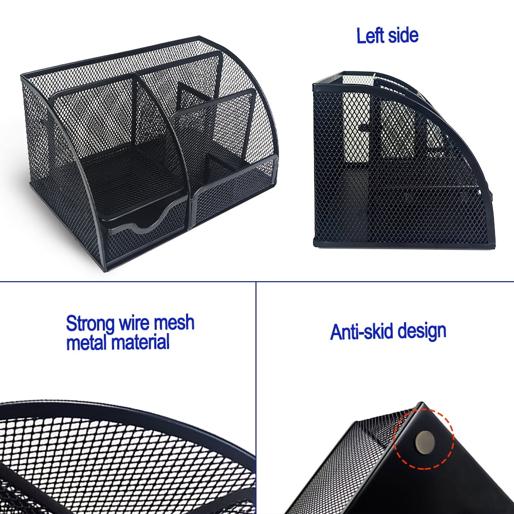 for Desk, Metal Mesh Stationary Desktop Organizer, Desktop Accessories storage - Image 5