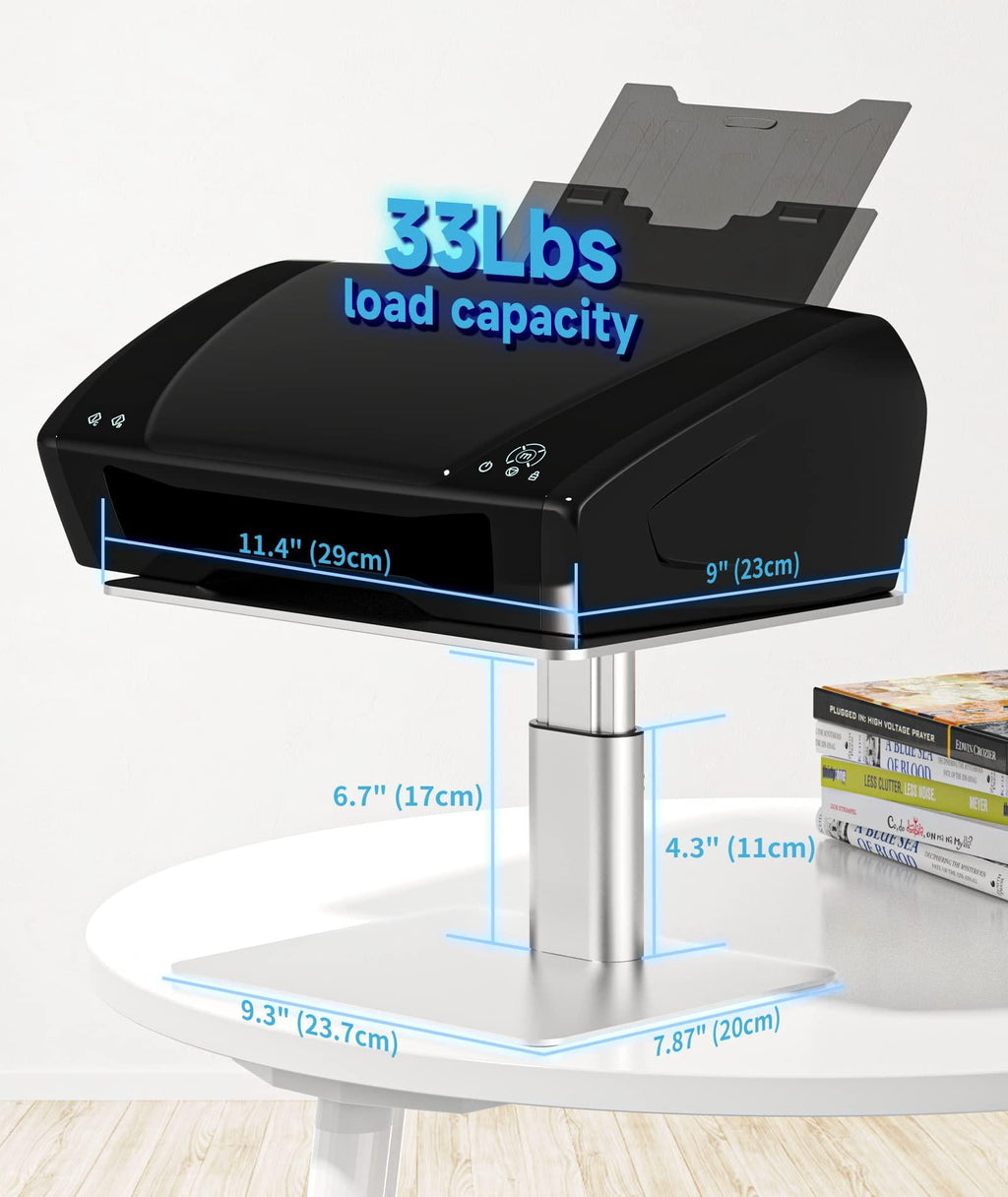 Adjustable Height Metal Desktop Storage Organizer Compatible With Tv Pc Laptop Computer Imac And All Screen Display-s... - Image 5