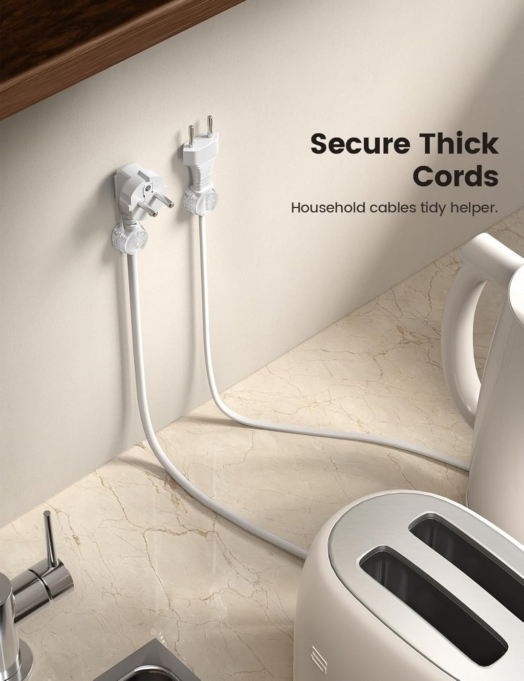 6 Pack Cord Organizer Office Desk Accessories Clear Cable Management Clips Home Workspace Desk Decor Nightstand Dorm ... - Image 6