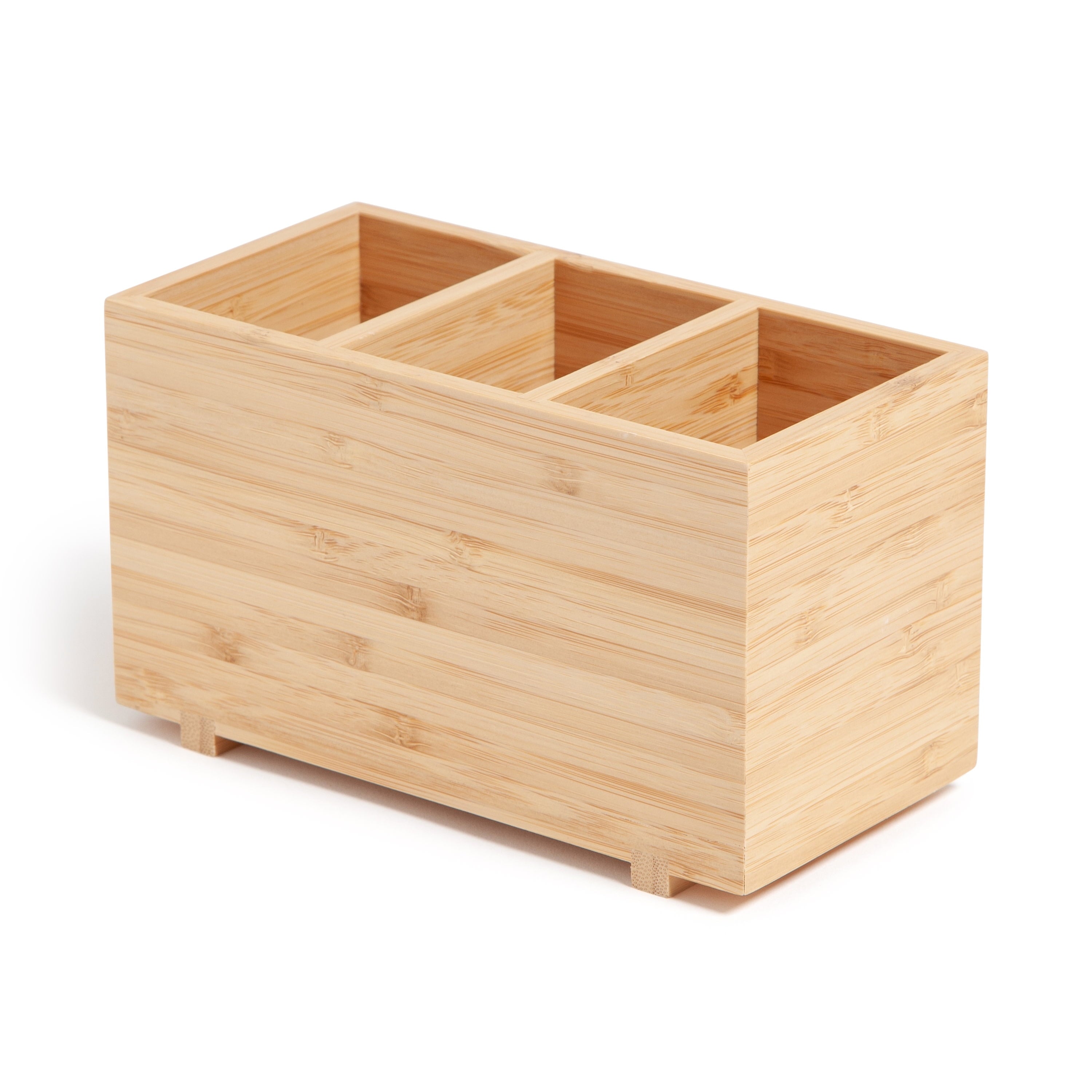 Desktop Organizer, 7" x 3.5" x 4.2", Bamboo, Made of Natural Materials - Image 6