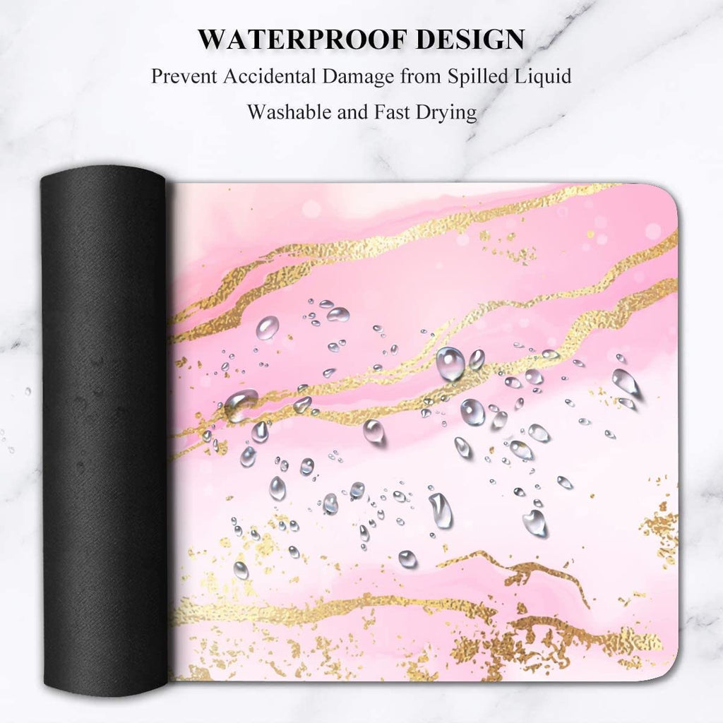 Extended Gaming Mouse Pad (31.5x11.8 in), Large Non-Slip Rubber Base Mousepad,Waterproof Keyboard Mouse Mat Desk Pad ... - Image 6