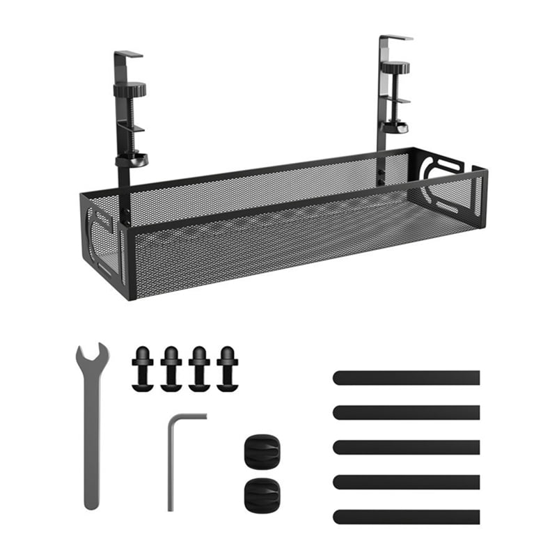 Cable Management Under Desk, Under Desk Cable Management Tray, Desk Cable Organizer,Cable Management Box,Cord Organizer - Image 2
