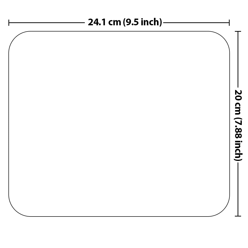 8.66x7.08 in Rectangle Mouse Pad with Non-Slip Rubber Base for Computers, Laptop, Office & Home - Glowing Space Wave - Image 4
