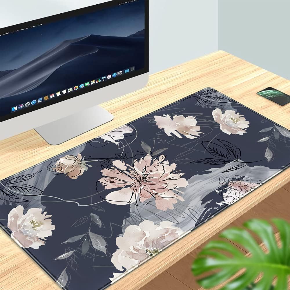XL Mouse pad Gaming Mouse Pad (31.5x15.7 in), Large Non-Slip Rubber Base Mousepad with Stitched Edges, Waterproof Keyboard Mouse Mat Desk Pa - Image 5