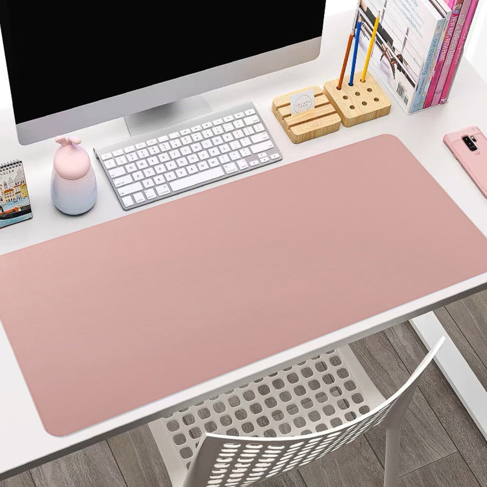 Leather Desk Pad Protector Large PU Leather Desk Mat Non-Slip Office Writing Pad Laptop Mat Home Office Desk Accessor... - Image 5