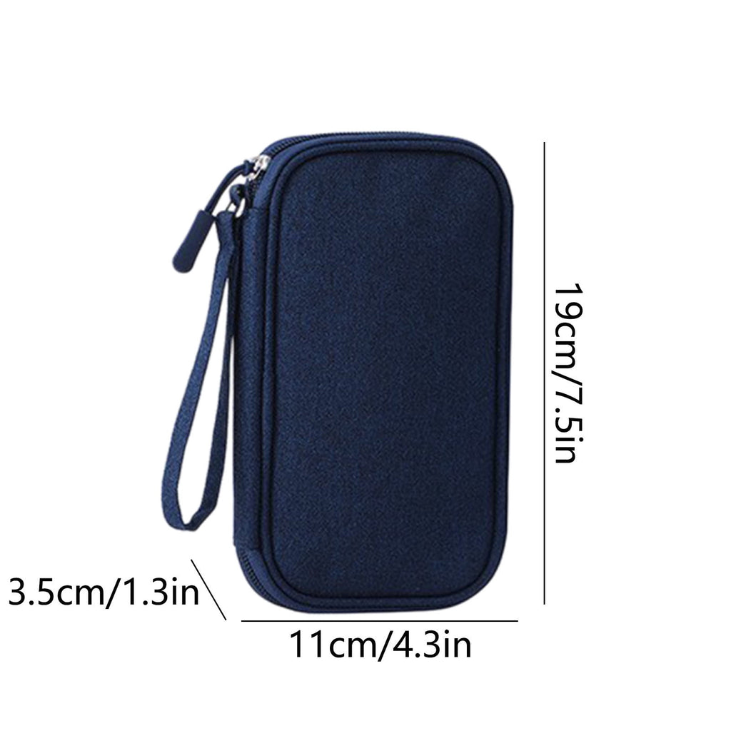 Electronics Organizer, Double Layer Travel Cable Organizer Cord Storage Bag, Tech Accessories Cord Storage Bag, for C... - Image 3