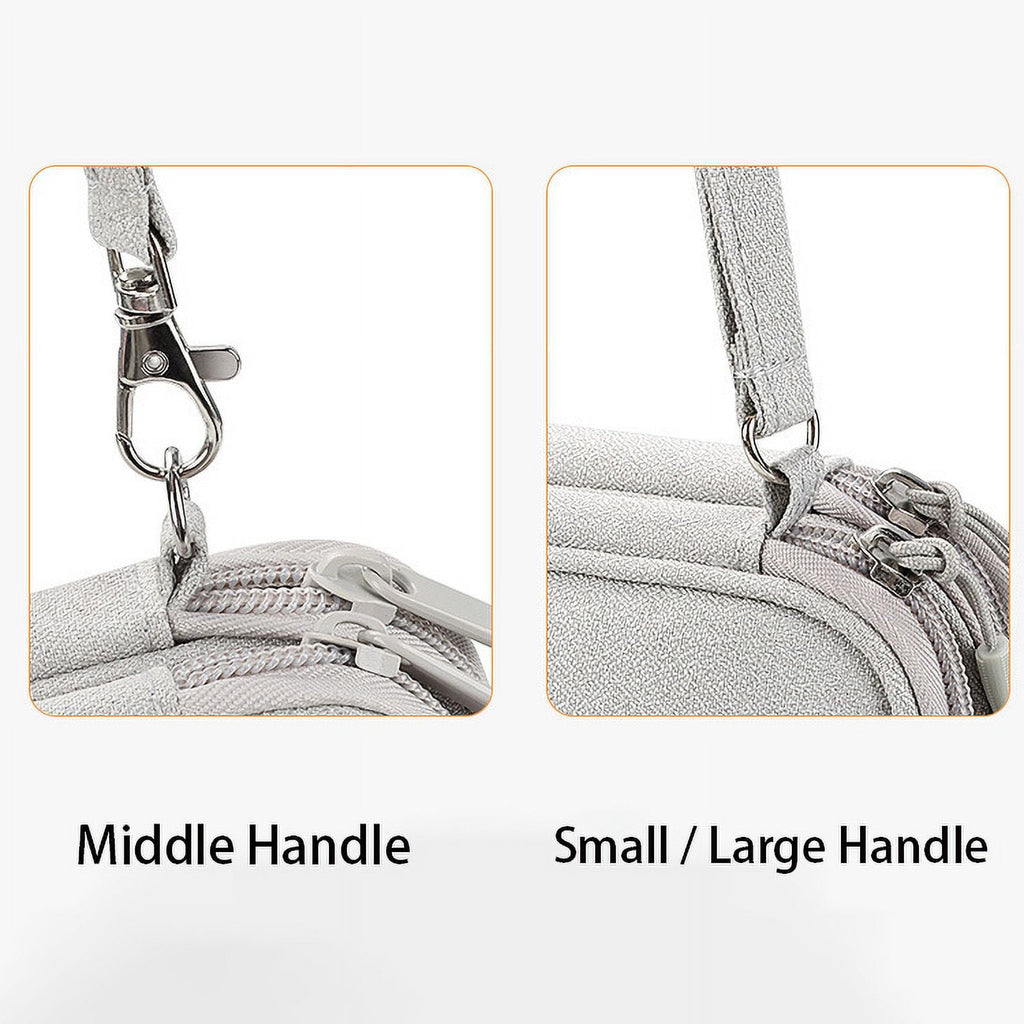 Black Travel Cable Organizer Bag Electronic Organizer Pouch Bag Electronic for Cable, Cord, Charger Accessories Doubl... - Image 5