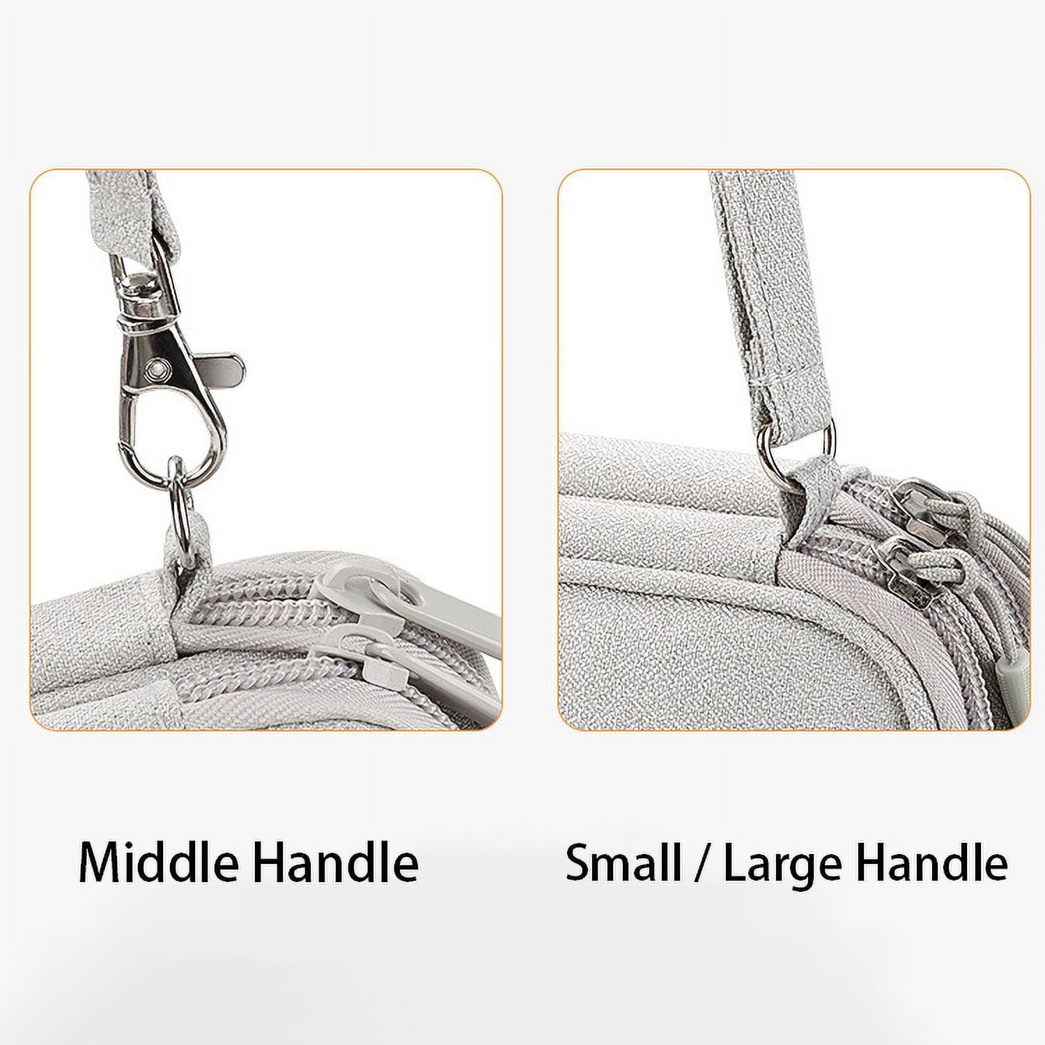 Black Travel Cable Organizer Bag Electronic Organizer Pouch Bag Electronic for Cable, Cord, Charger Accessories Doubl... - Image 5