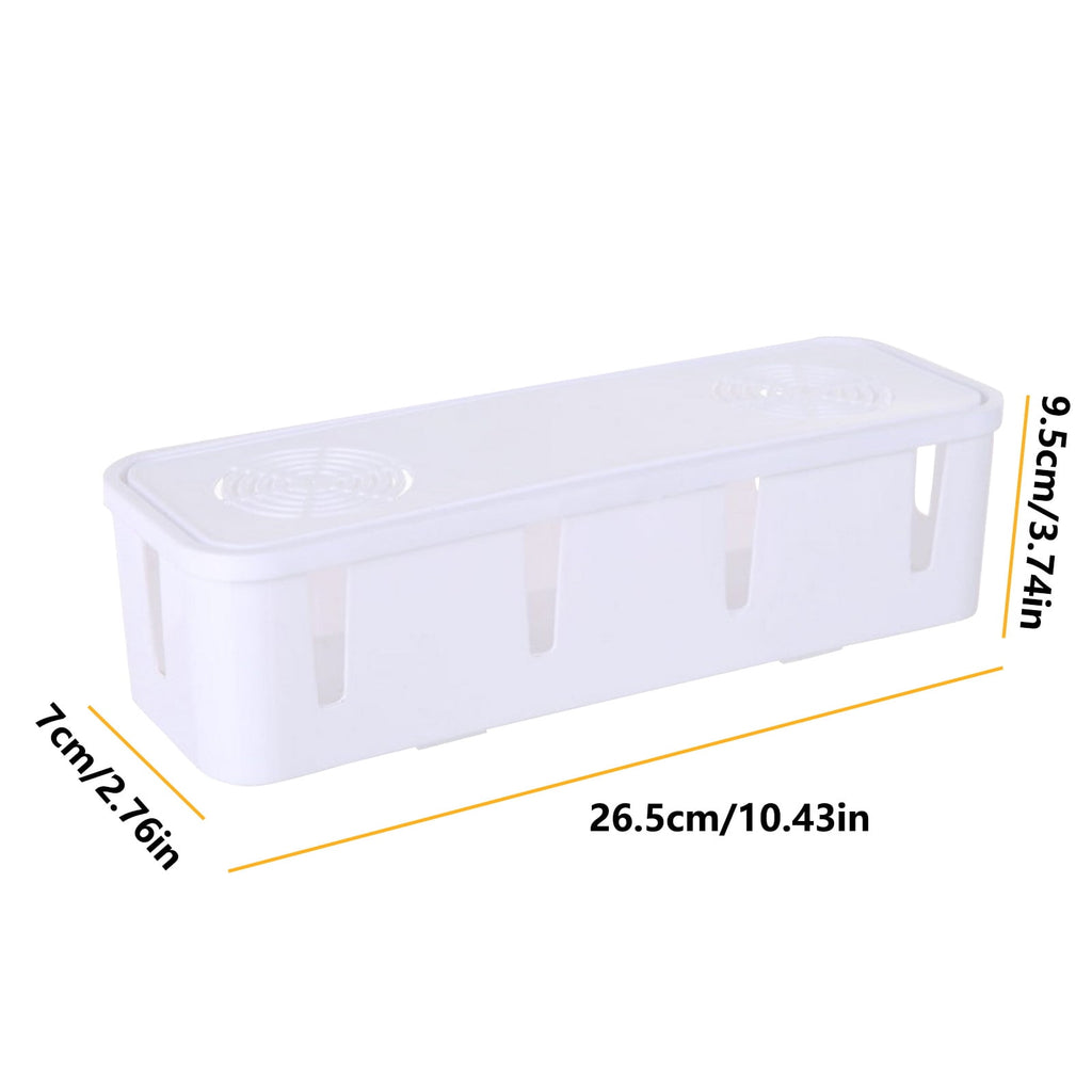 Cable Management Box, Cable Organizer Box, Large And Medium Size, Cord Hider Box To Hide Surge Protector Cover On Des... - Image 2
