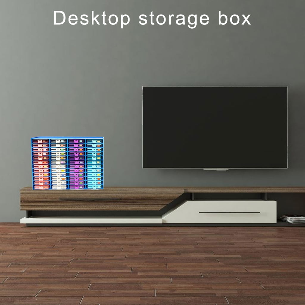 Space Saving Desk Storage Container with Multiple Sections Colorful and Sturdy PVC Organizers for Everyday Use - Image 2