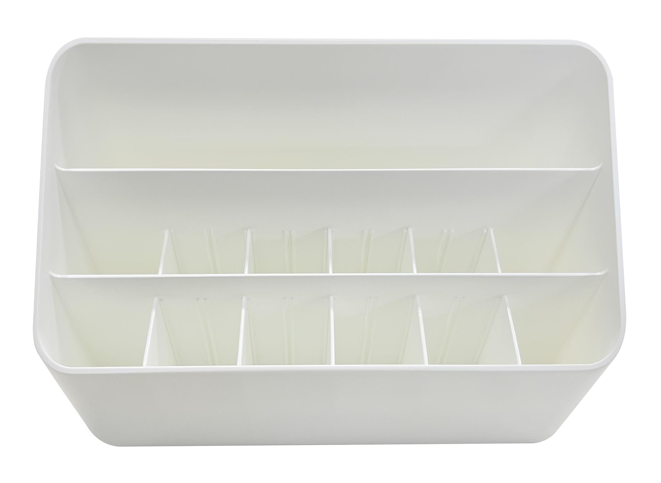 Pen+Gear White All in One Desktop Storage Organizer for School and Office Supplies - Image 6