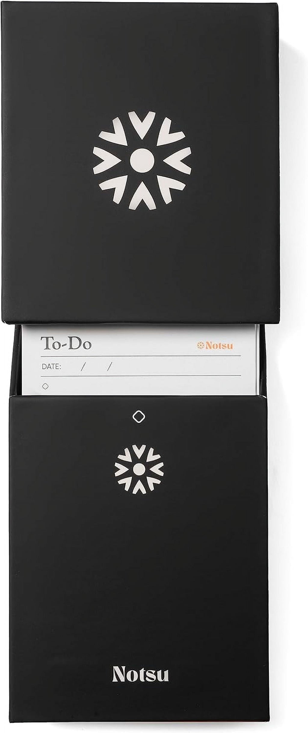 Notsu Centre Rise To Do List Card Box Set | 50 Foldable To-Do Vertical Notecards 3x5, Productivity Index Card Organizer Tab Dividers, Desk C - Image 4