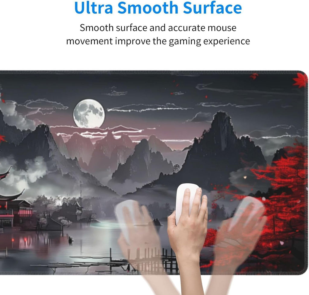 Extended Gaming Mouse Pad, Large Gaming Mouse Waterproof with Stitched Edges, Non-Slip Desktop Pad for Home and Offic... - Image 4