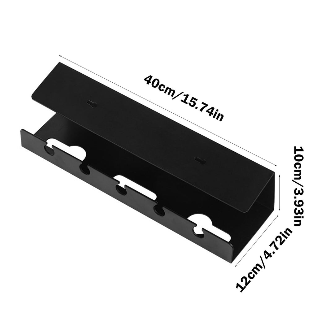 Under-desk Cable Management Rack Socket Organizer Wire Fixed Storage Slot Computer Desk Socket Fixed Punch-free Stora... - Image 3