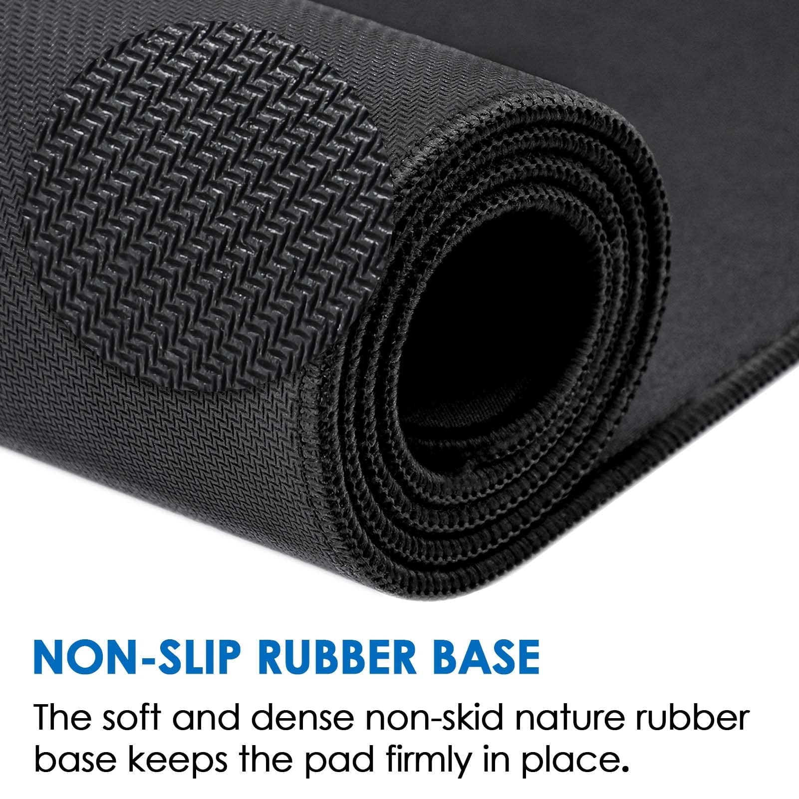 Large Gaming Mouse Pad Desk Mat, Superior Micro-Weave Cloth for Precise Mouse Control, Non-Slip Rubber Base, Stitched... - Image 4