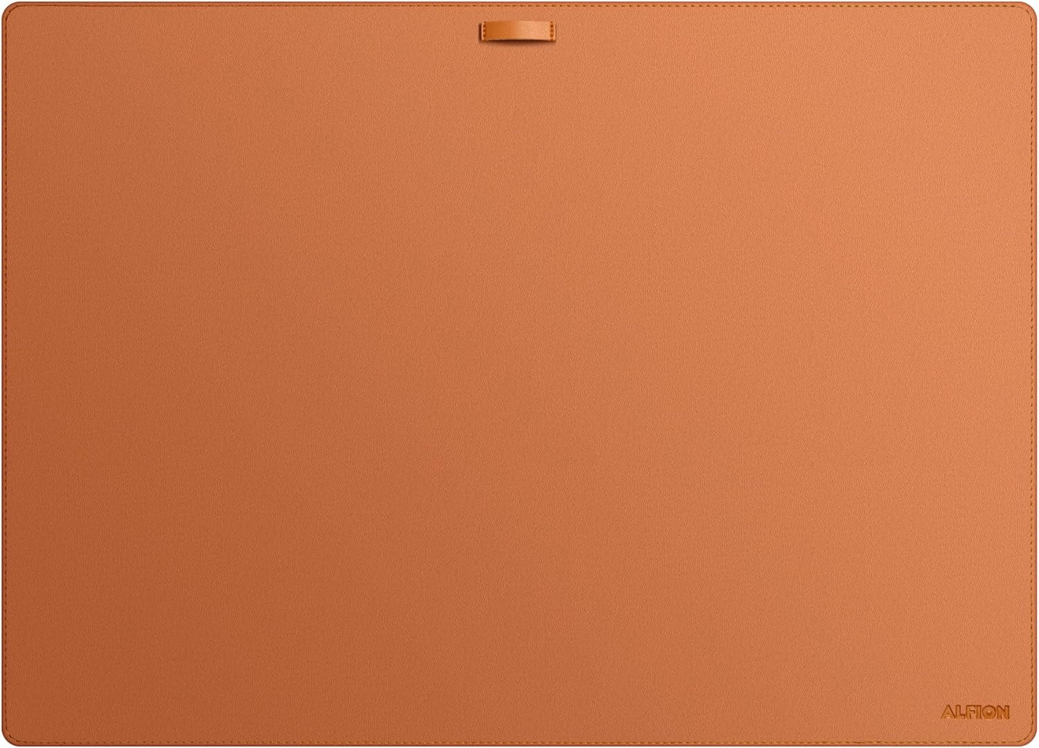 Leather Desk Mat Cable Organizer 23.6" x 17" | Premium Brown Vegan Leather Desk Protector Blotter Mouse Pad with Felt Non Slip Bottom for Ho - Image 2