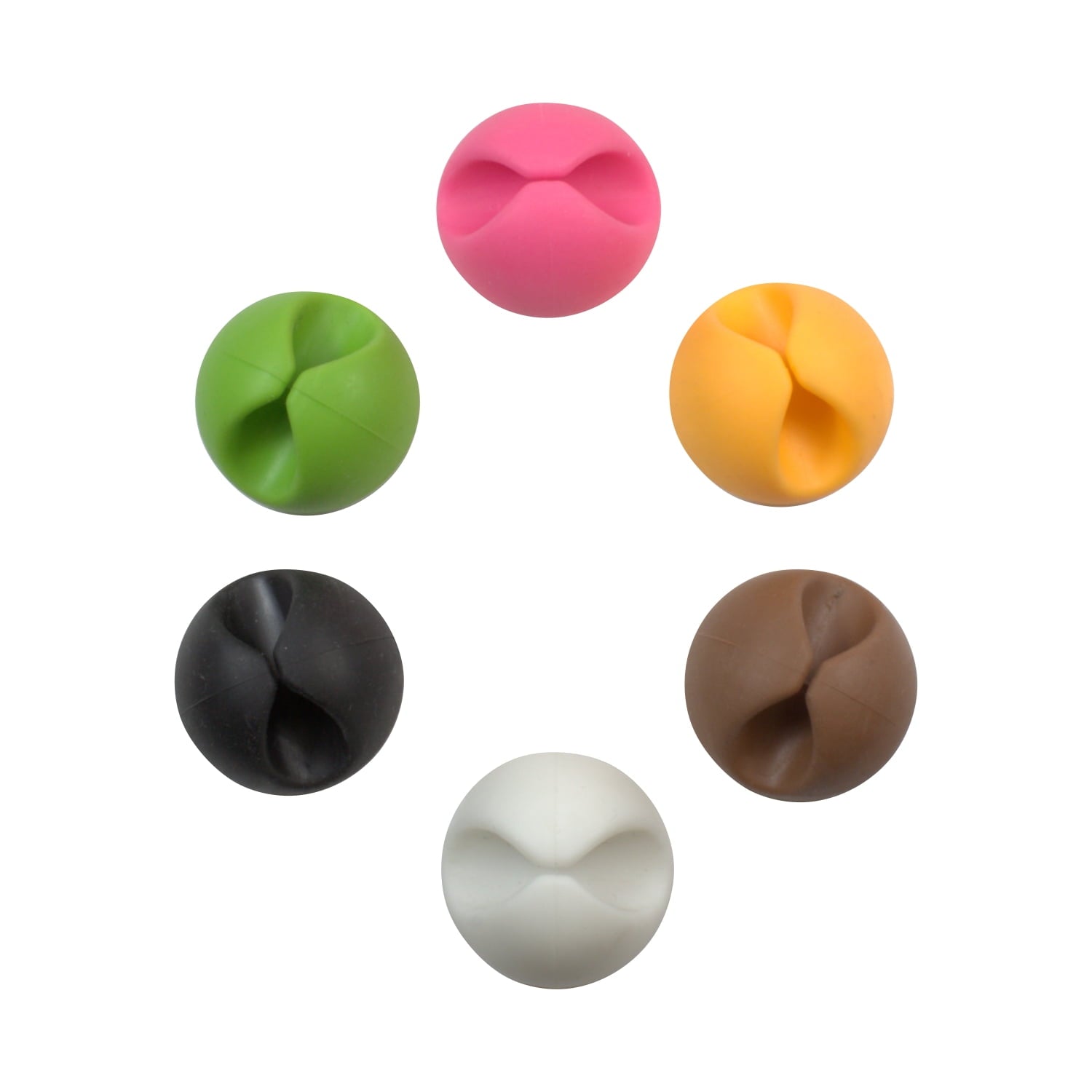 6 Pack Multicolor Hardware Cable Organizer Cord Management System Multipurpose Cable Clip Desktop Cable Organizer