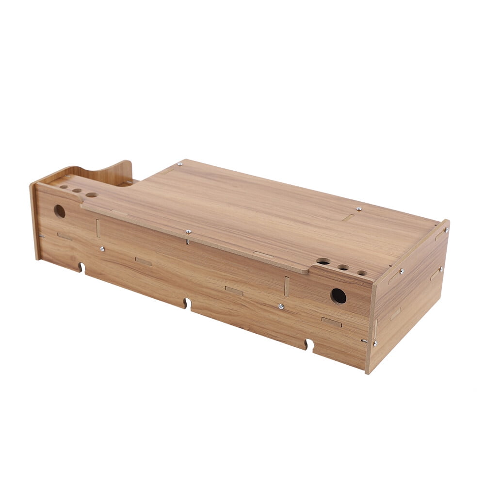 Monitor Stand Riser with Drawer, Ergonomic Computer Monitor Stand with Storage, Wooden Desktop Monitor Shelf for Office, Home, Laptop, PC & - Image 6