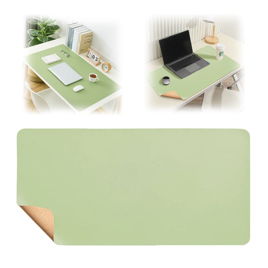 Mat,23.6 In Extended Gaming Pad Desk Keyboard Mat Desk Writing Pad Desk Pad Protector for and Home Light Green