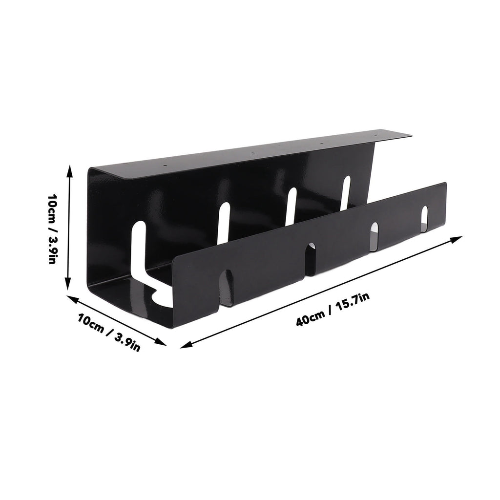 Under Desk Cable Management Tray, 15.7in Steel Cord Organizer for Office & Home, 19.3 x 4.7 x 4.3 in - Image 2