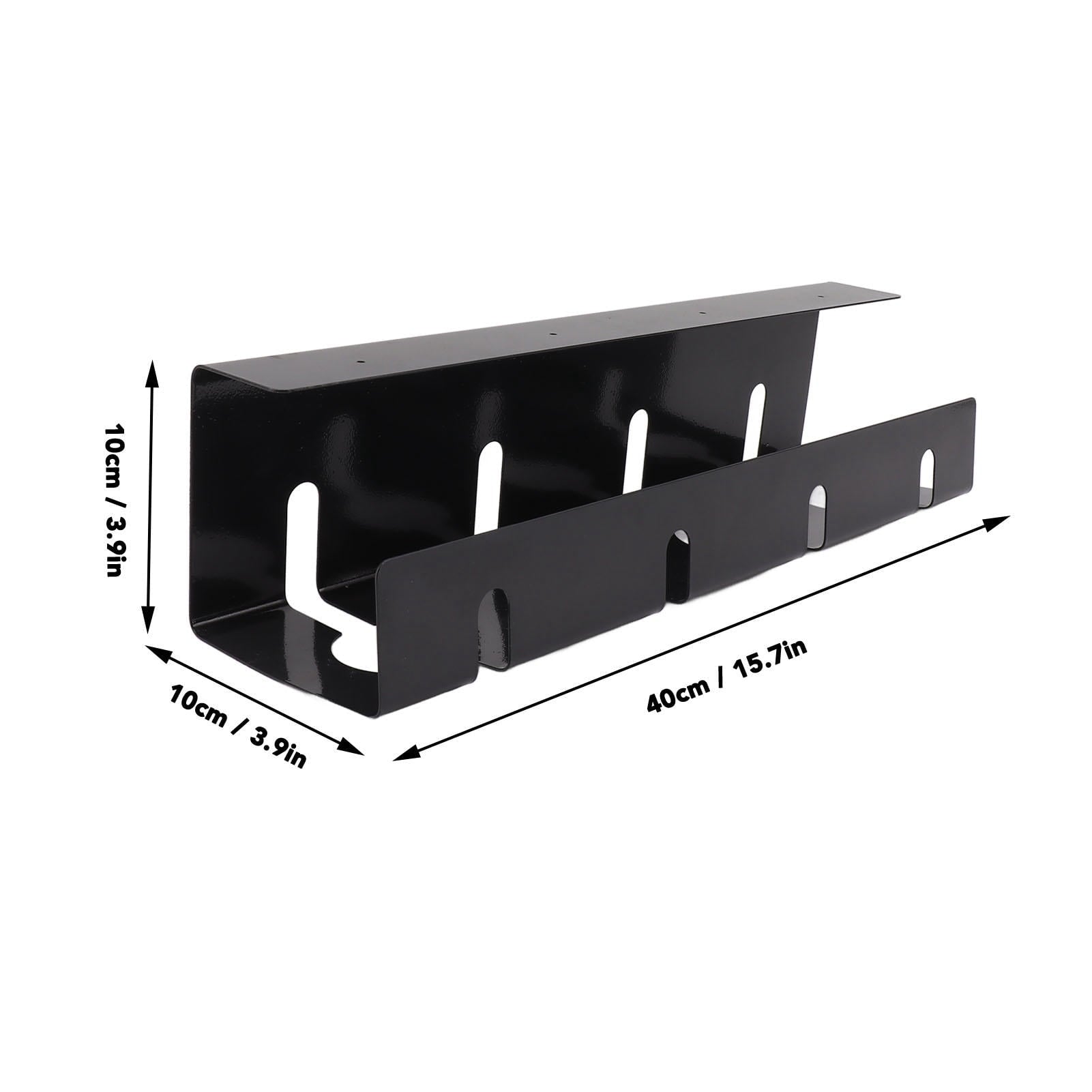 Under Desk Cable Management Tray, 15.7in Steel Cord Organizer for Office & Home, 19.3 x 4.7 x 4.3 in - Image 2
