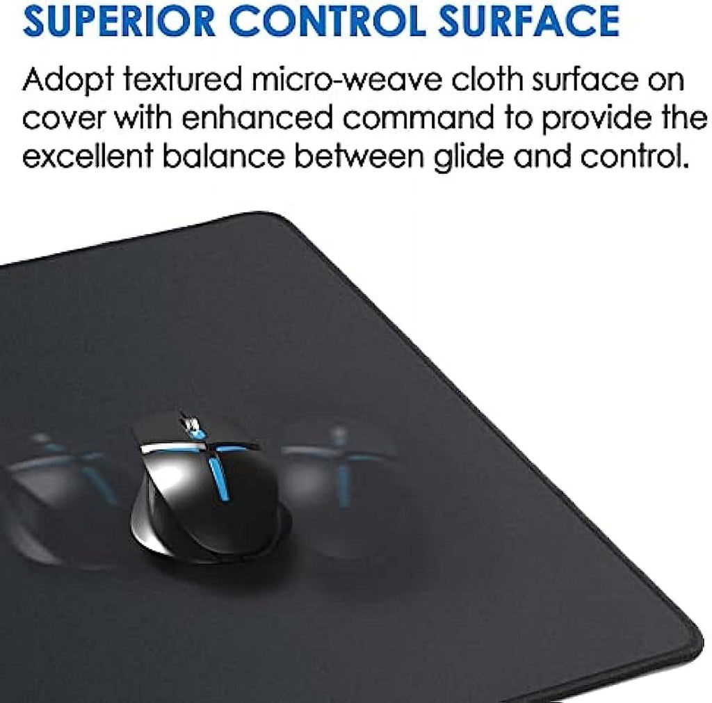 Large Gaming Mouse Pad with Stitched Edges, Extended Desk Mousepad with Superior Micro-Weave Cloth, Non-Slip Base, Wa... - Image 2
