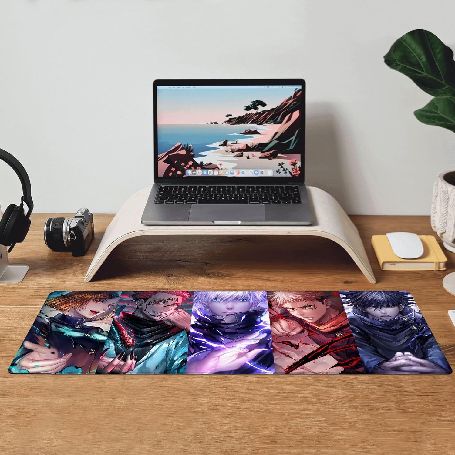 Anime Jujutsu Kaisen Mouse Pad Non-Slip Rubber Desk Mat Extended Large Gaming Mousepad for Office Desk Decor 31.5 x 1... - Image 3