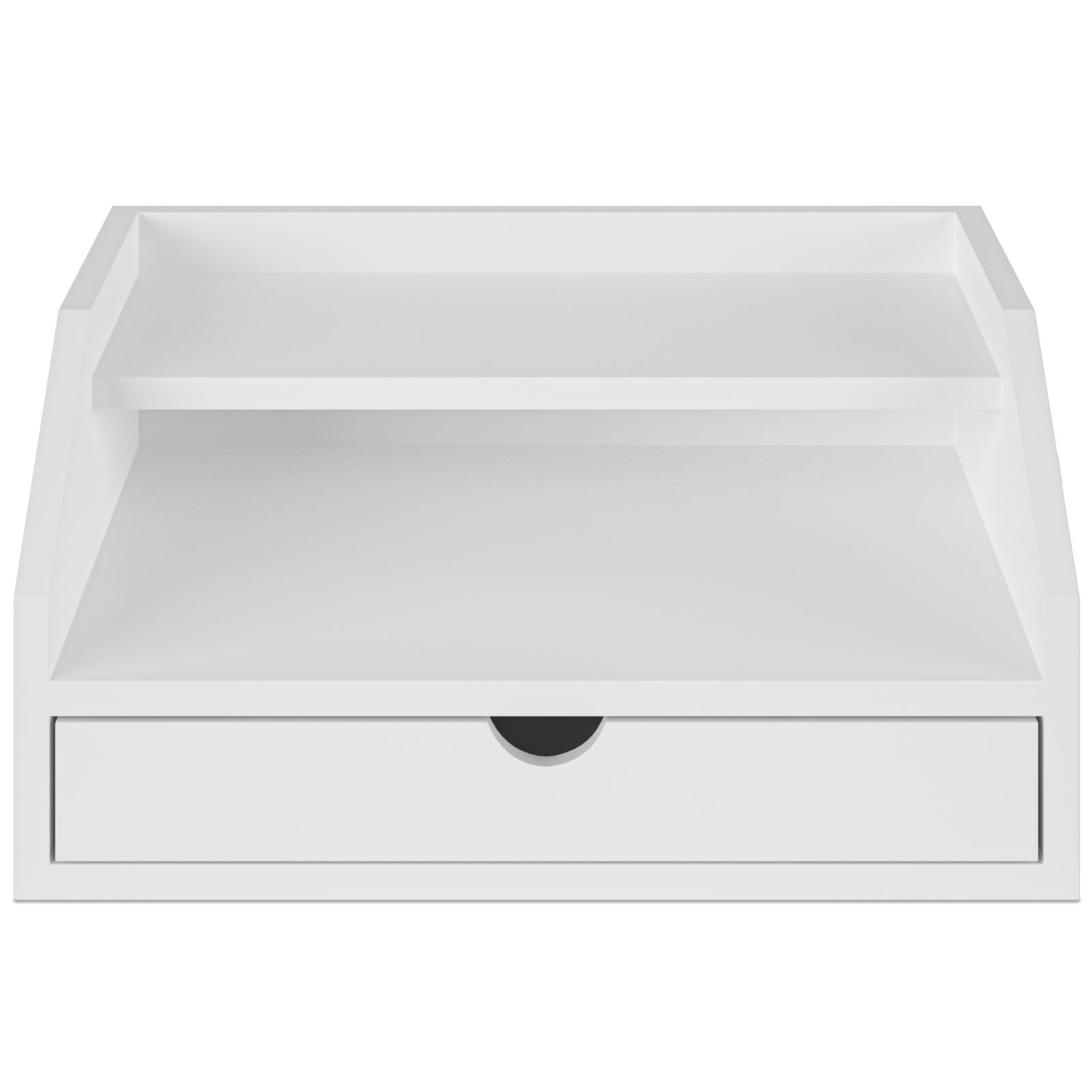 Ballucci Desk Organizer with Drawer, 3 Tier Paper File Holder and Mail Sorter, White - Image 6