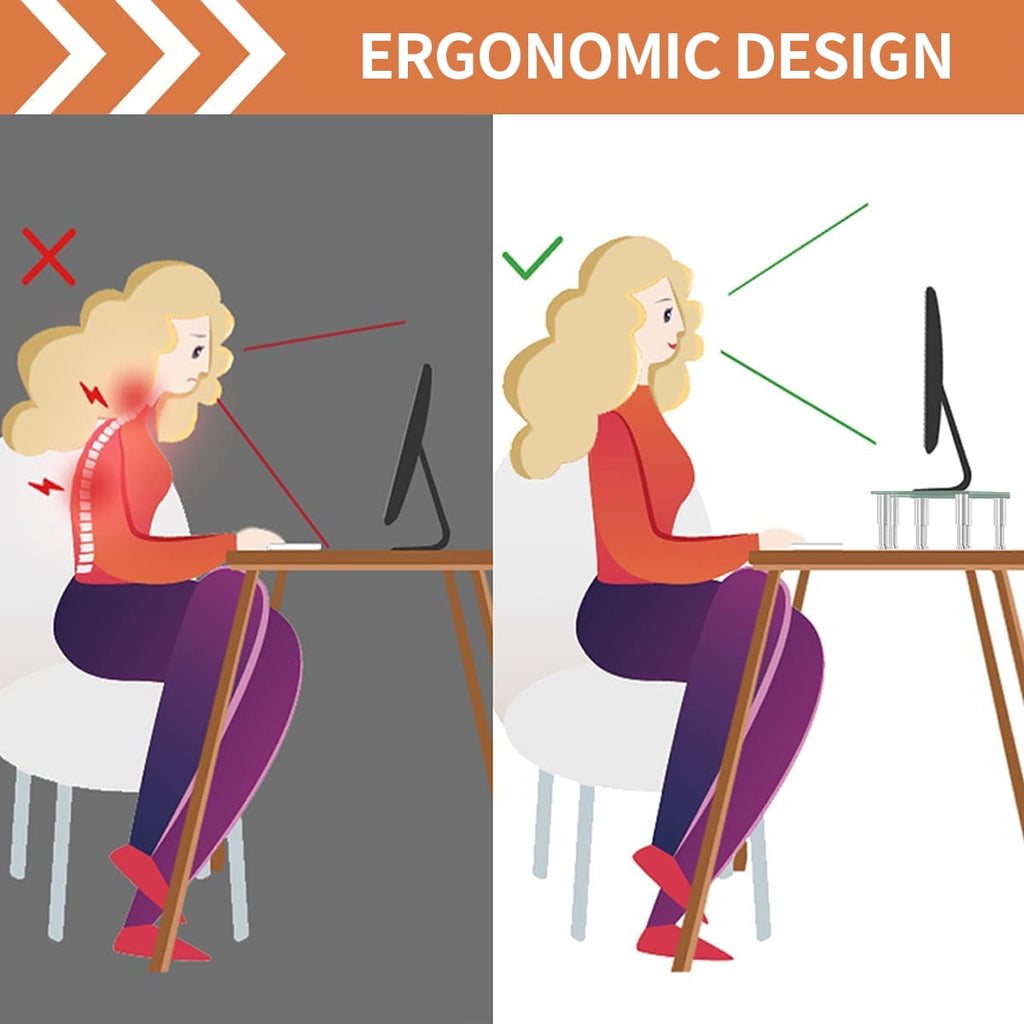 Hemudu Dual Monitor Stand -Adjustable Length and Angle Dual Monitor Riser, Computer Monitor Stand, Desktop Organizer, Monitor Stand Riser fo - Image 5